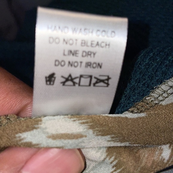 Green/Brown Ikat Kimono - Sizes 3X - Picture 9 of 11